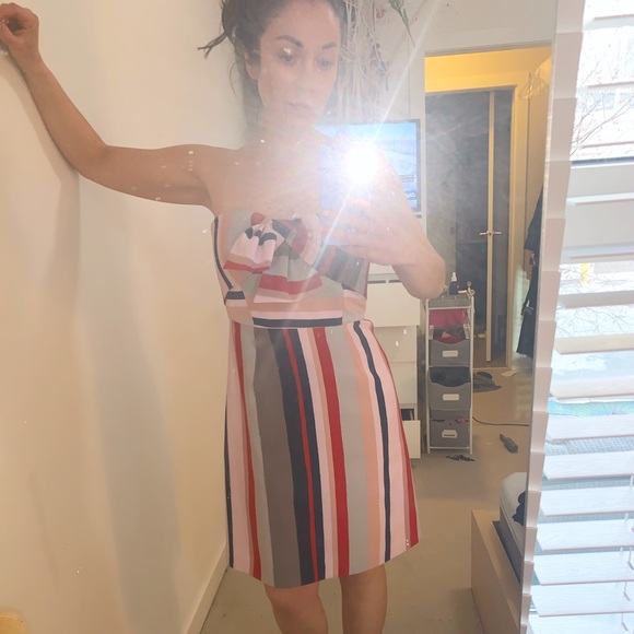 Sam Edelman strapless striped dress with bow - Picture 8 of 8
